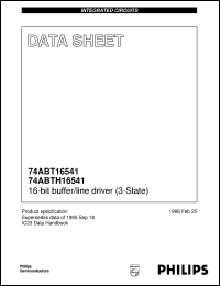 Click here to download 74ABTH16541DL Datasheet