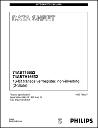 Click here to download 74ABT16652 Datasheet
