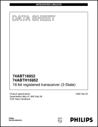 Click here to download 74ABT16952DGG Datasheet