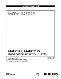 Click here to download 74AHCT125PW Datasheet