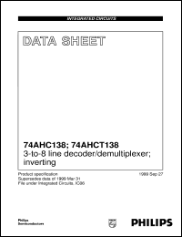 Click here to download 74AHCT138 Datasheet