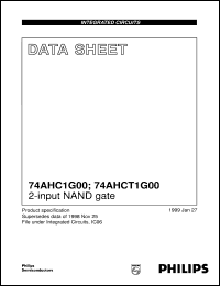 Click here to download 74AHC1G00 Datasheet