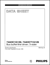 Click here to download 74AHCT1G126 Datasheet