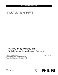 Click here to download 74AHC541 Datasheet