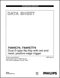 Click here to download 74AHC74 Datasheet