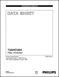Click here to download 74AHCU04 Datasheet