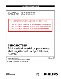 Click here to download 74HC595U Datasheet