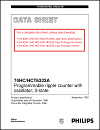 Click here to download 74HCT6323AD Datasheet
