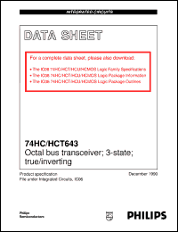 Click here to download 74HC643D Datasheet