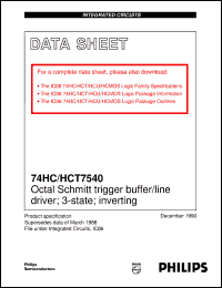 Click here to download 74HC7540U Datasheet