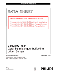 Click here to download 74HCT7541U Datasheet