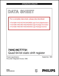 Click here to download 74HC7731 Datasheet