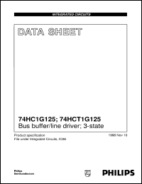 Click here to download 74HC1G125GW Datasheet