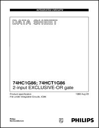 Click here to download 74HC1G86 Datasheet
