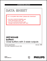 Click here to download HEF40244BDB Datasheet