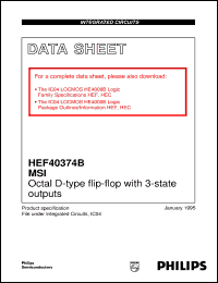 Click here to download HEF40374BU Datasheet
