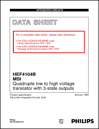 Click here to download HEF4104BP Datasheet