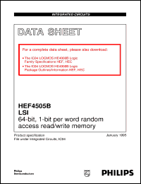 Click here to download HEF4505BD Datasheet