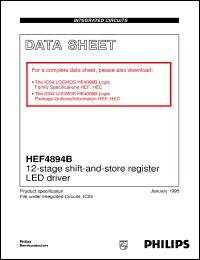 Click here to download HEF4894 Datasheet