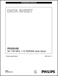Click here to download PCK2510S Datasheet