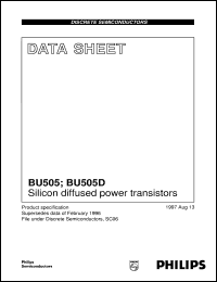 Click here to download BU505D Datasheet