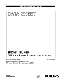 Click here to download BUX84 Datasheet