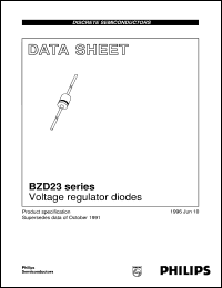 5x bzd23-c43 voltage régulateur électroluminescentes/régulateur de tension diodes sod-81 43v 10ma
