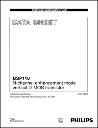 Click here to download BSP110 Datasheet