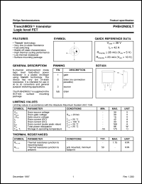 Click here to download PHB42N03 Datasheet