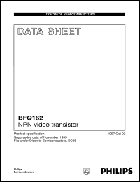 Click here to download BFQ162 Datasheet