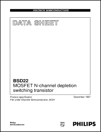 Click here to download BSD22 Datasheet