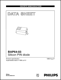 Click here to download BAP64-03 Datasheet