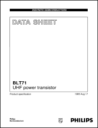 Click here to download BLT71 Datasheet