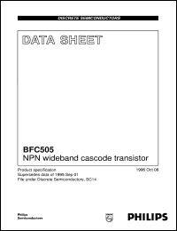 Click here to download BFC505 Datasheet
