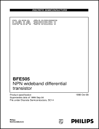 Click here to download BFE505 Datasheet
