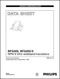 Click here to download BFG505/X Datasheet