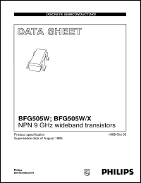 Click here to download BFG505W Datasheet