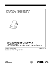 Click here to download BFG590W/X Datasheet