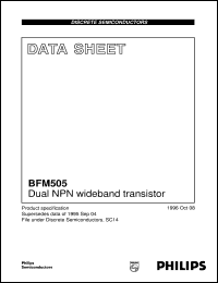 Click here to download BFM505 Datasheet
