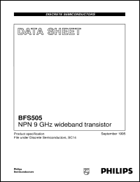 Click here to download BFS505 Datasheet