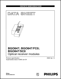 Click here to download BGO847/SC0 Datasheet