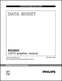 Click here to download BGD602 Datasheet