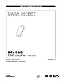 Click here to download BGY1816S Datasheet