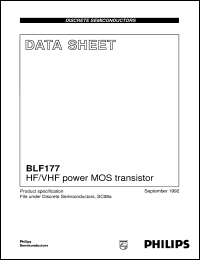 Click here to download BLF177 Datasheet