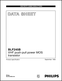 Click here to download BLF245B Datasheet