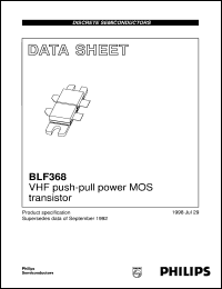 Click here to download BLF368 Datasheet