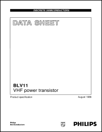 Click here to download BLV11 Datasheet
