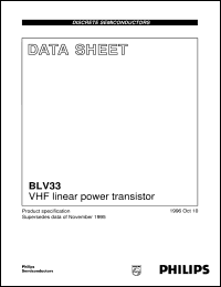 Click here to download BLV33 Datasheet