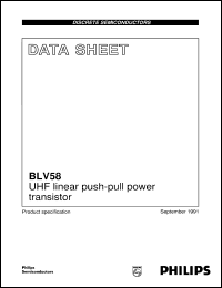 Click here to download BLV58 Datasheet