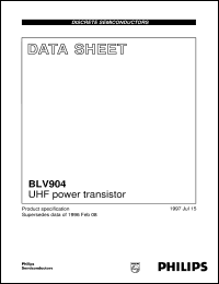 Click here to download BLV904 Datasheet